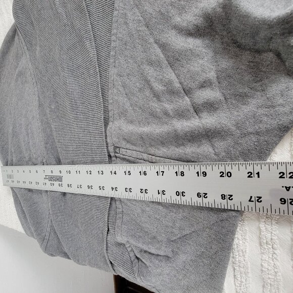 Wilfred Women Open Front Gray Knit Cardigan Sweater XS X-Small Shawl Collar - Picture 6 of 8